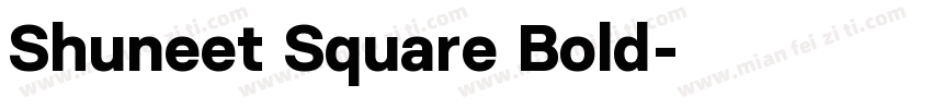 Shuneet Square Bold字体转换